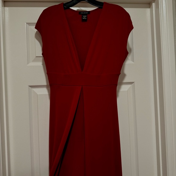 Brand new! CARILYN VAILE Deep Red Holiday Evening Dress by Stretch Sexy Size S - Picture 4 of 16